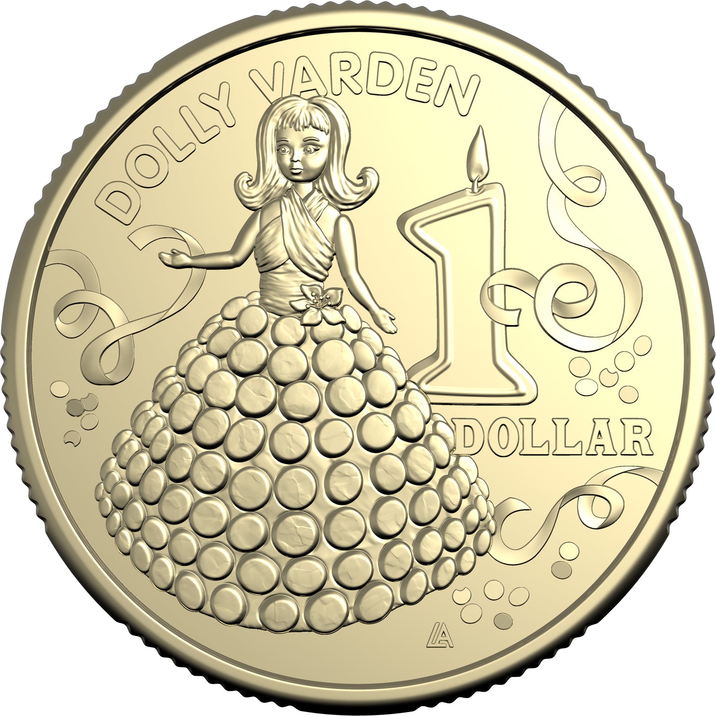 2025 $1 Women's Weekly Children's Birthday Cake Book Dolly Varden Uncirculated Coin
