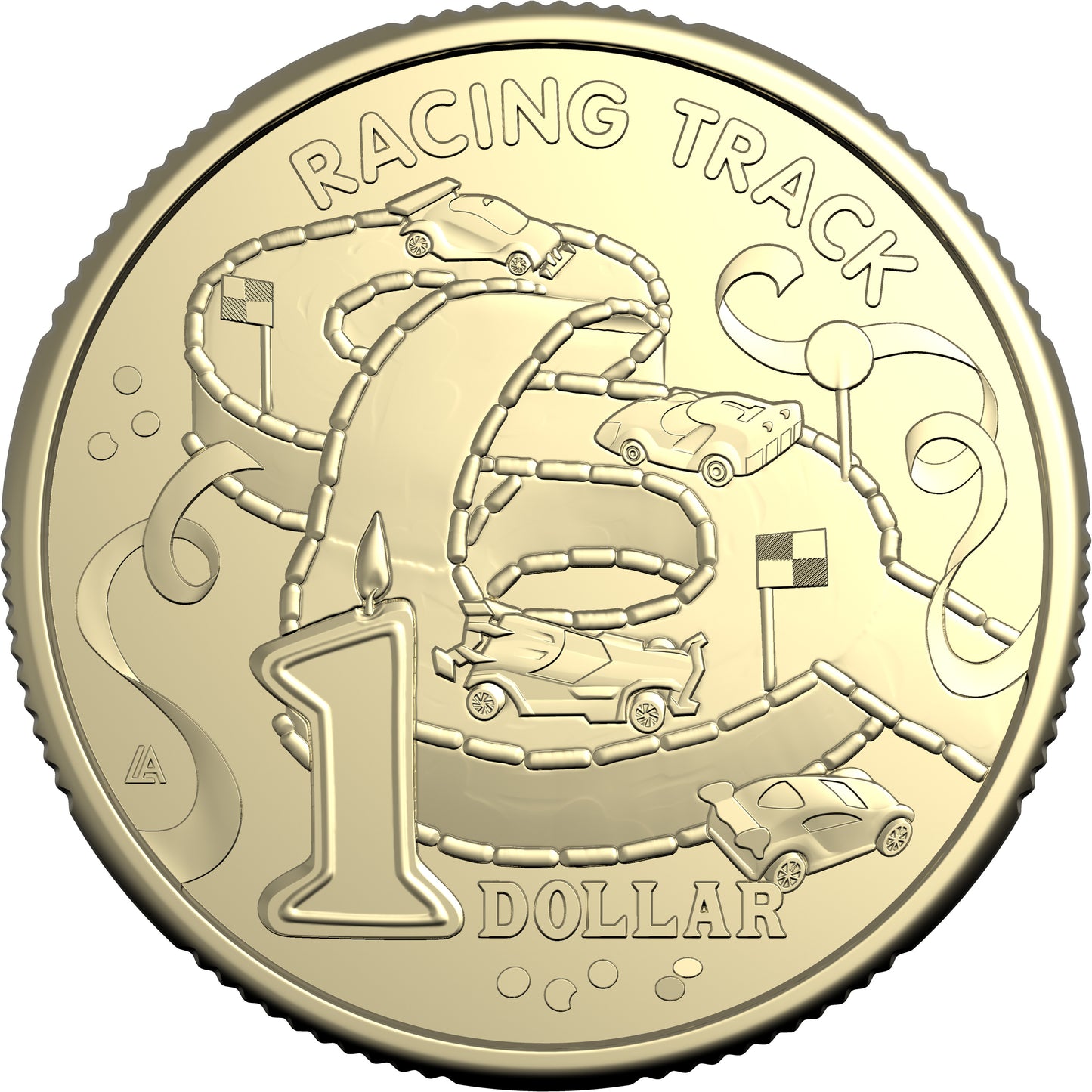 2025 $1 Women's Weekly Children's Birthday Cake Book Racing Track Uncirculated Coin