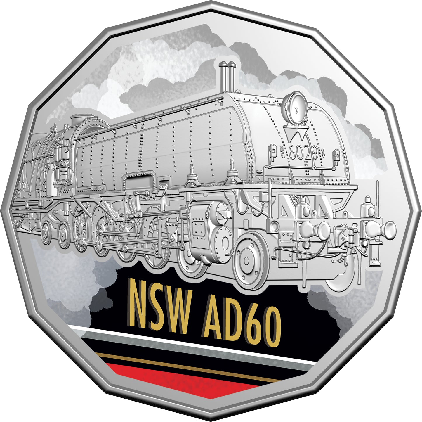 2025 50c Steam Giants Australian Rail Heritage Coloured Uncirculated 7 Coin Set