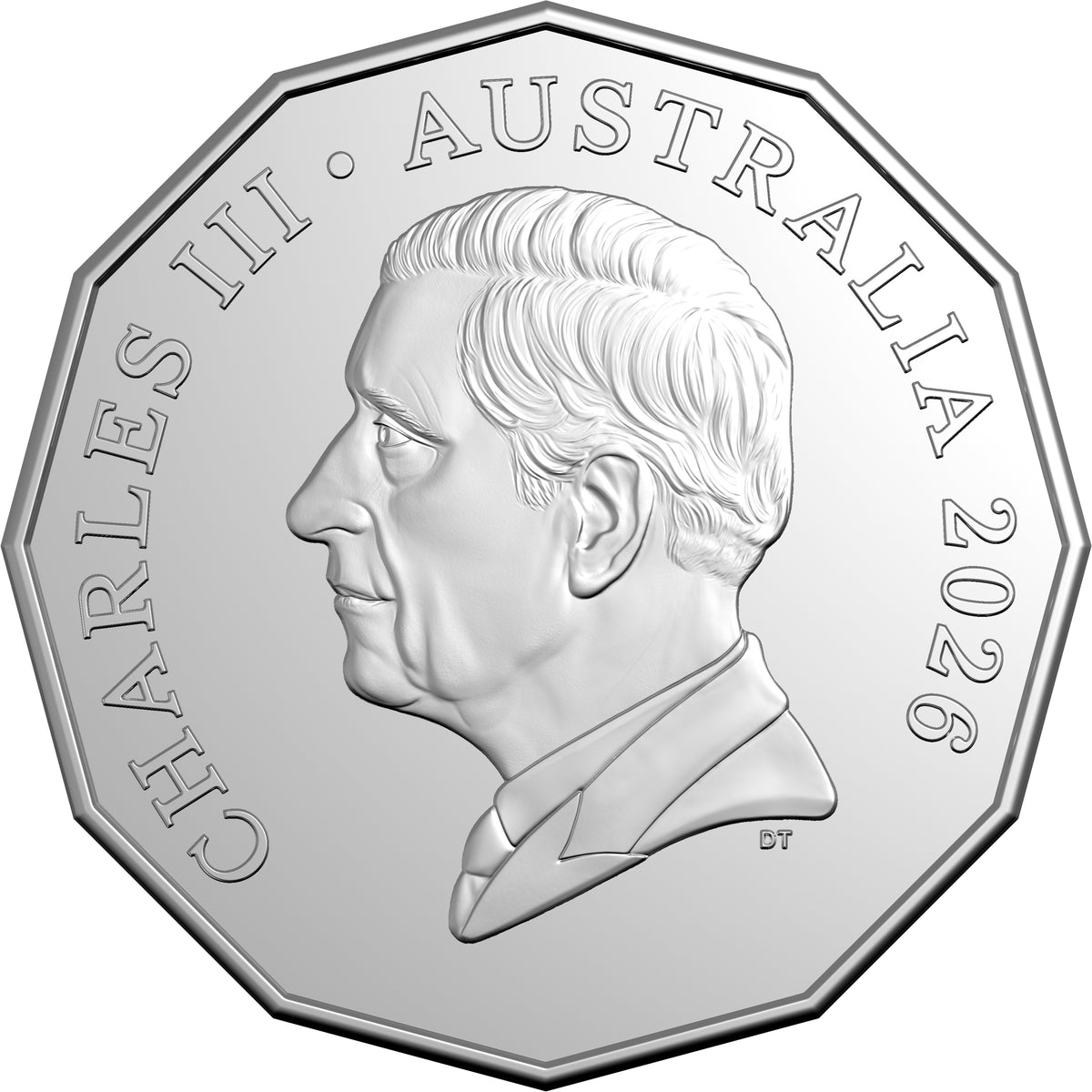 2026 50c 70th Anniversary of Australia's First Television Broadcast Coloured Uncirculated Coin