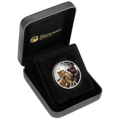 Tuvalu 2016 50c Jaguar Cubs 1/2oz Silver Coloured Proof Coin