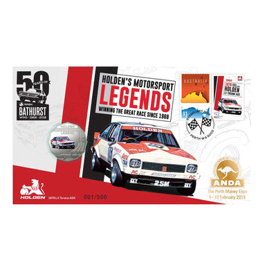 2018 50c ANDA Perth Holden's Motorsport Legends 1979 LX Torana A9X PNC