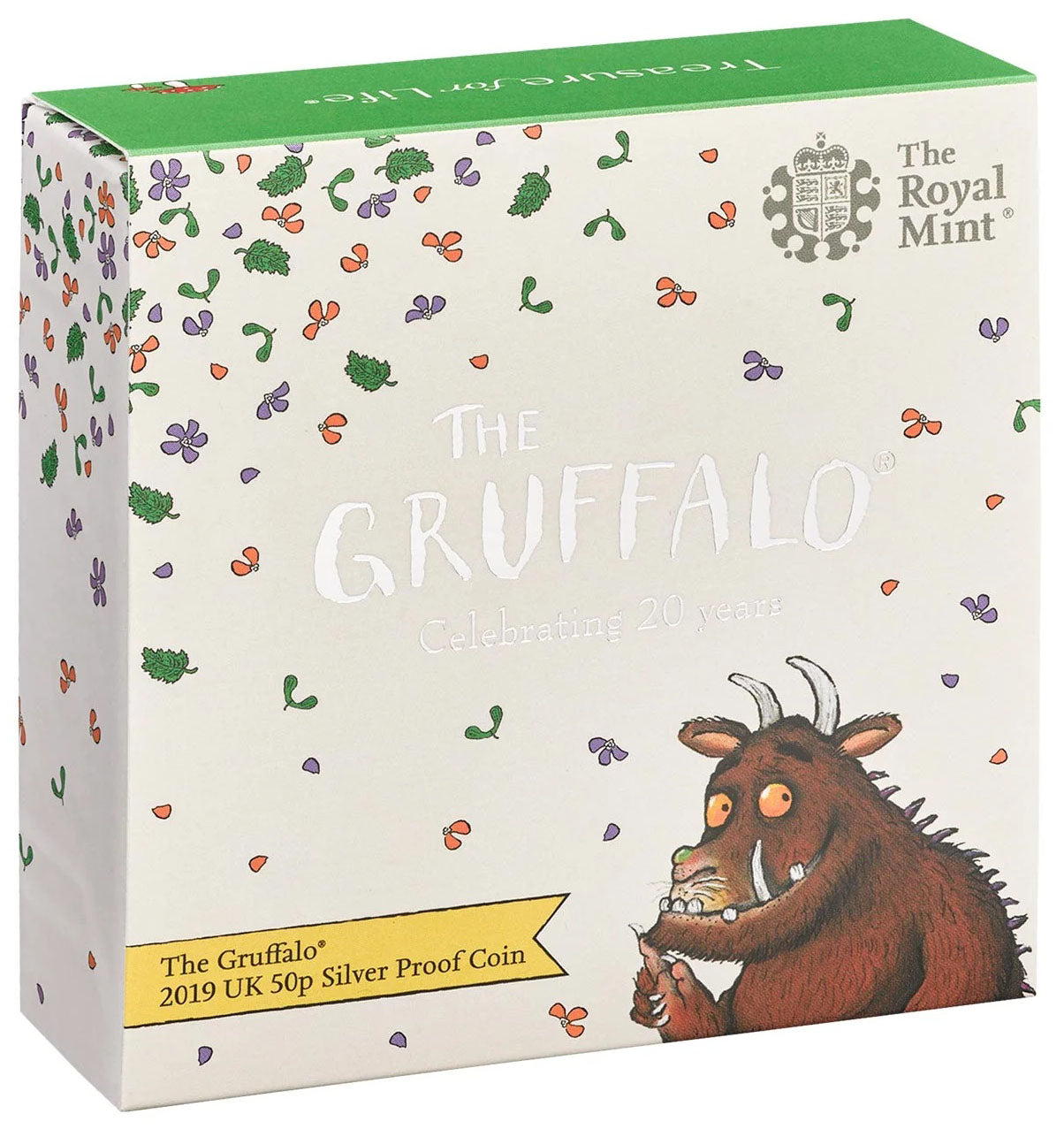 UK 2019 50p Celebrating 20 Years The Gruffalo Silver Coloured Proof Coin