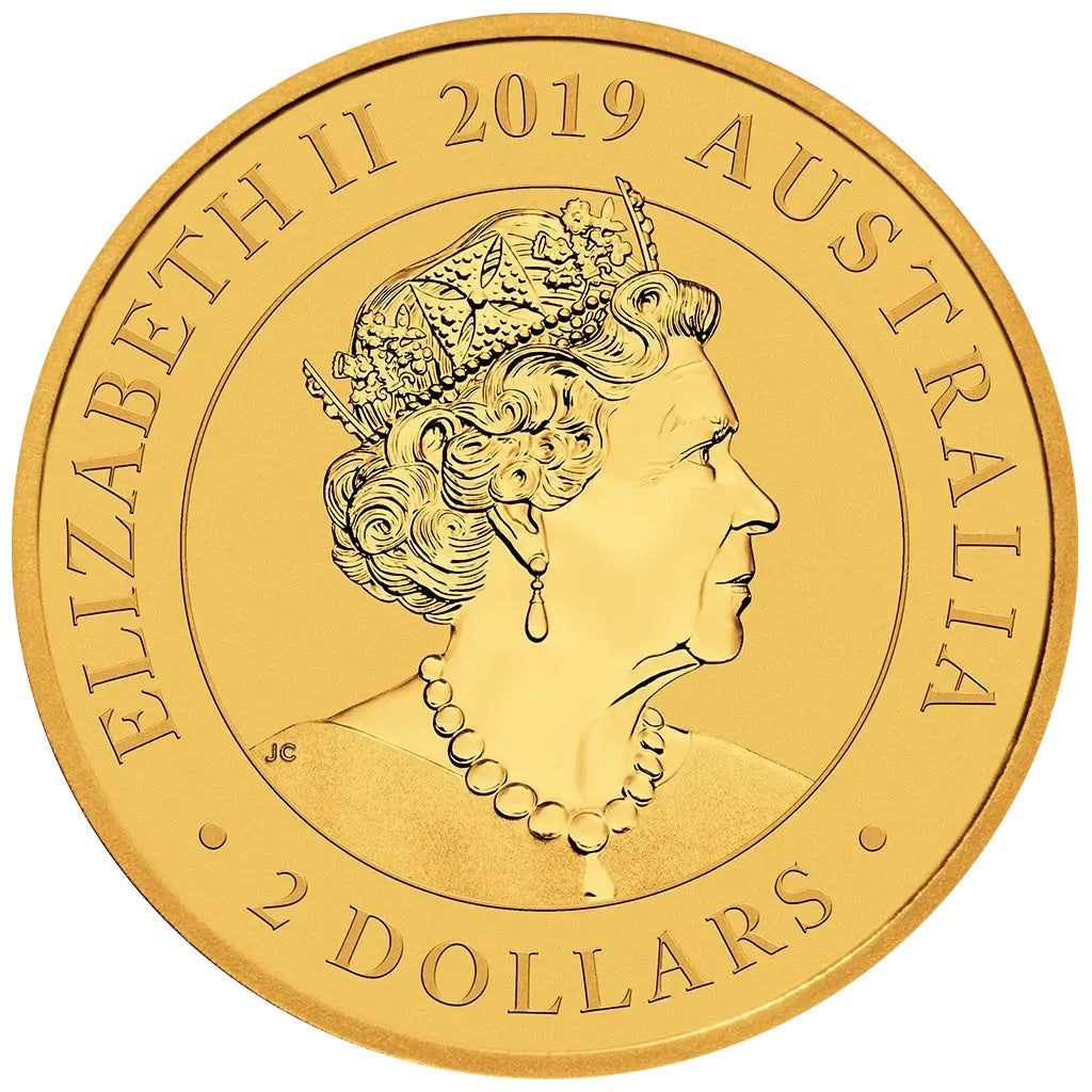 2019 $2 Australian Kangaroo Miniature 0.5g Gold Coin