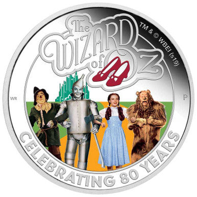 2019 $1 1oz Silver The Wizard of Oz 80th Anniversary