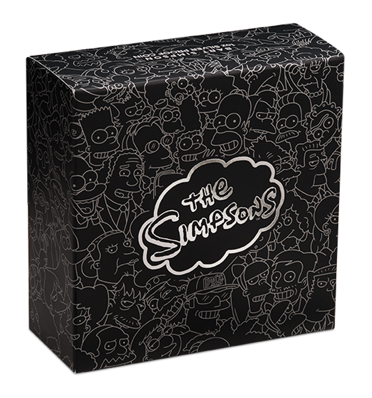 Tuvalu 2019 $1 The Simpsons Bart Simpson 1oz Silver Coloured Proof Coin