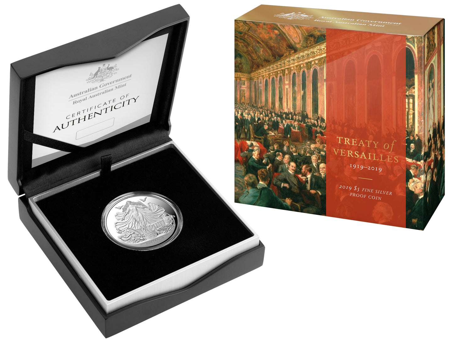 2019 $5 Centenary of The Treaty of Versailles 1oz Silver Proof Coin