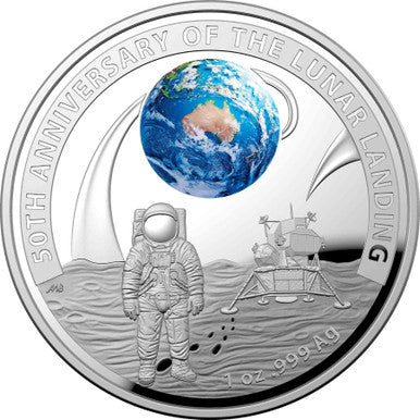 2019 50th Anniversary Apollo 11 Moon Landing 2 Coin Proof Set