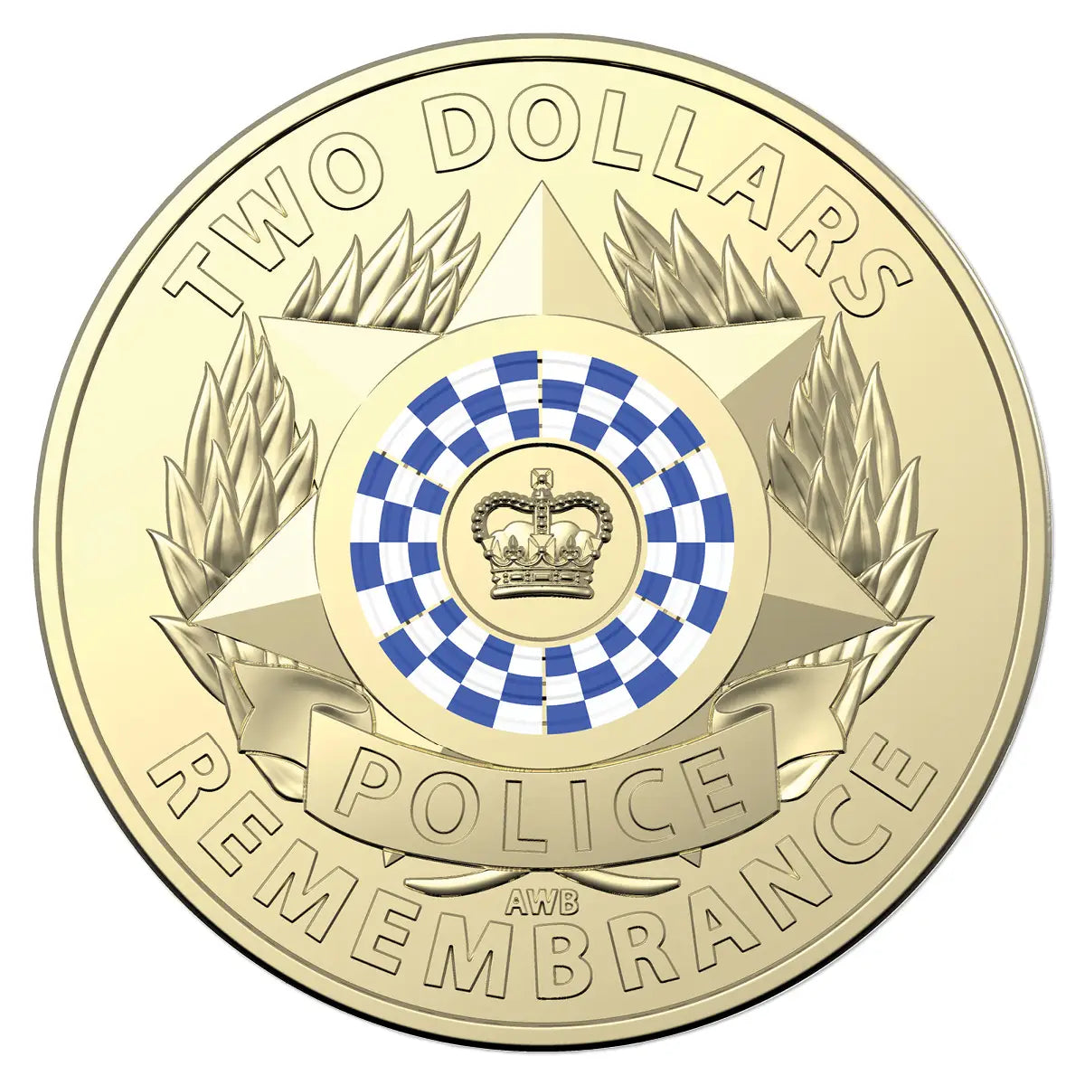 2019 $2 Police Remembrance Coloured Al-Bronze Uncirculated Coin