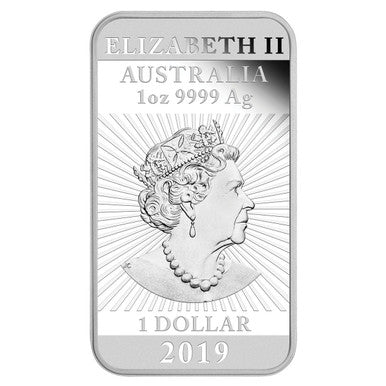 2019 $1 Dragon 1oz Silver Proof Rectangular Coin