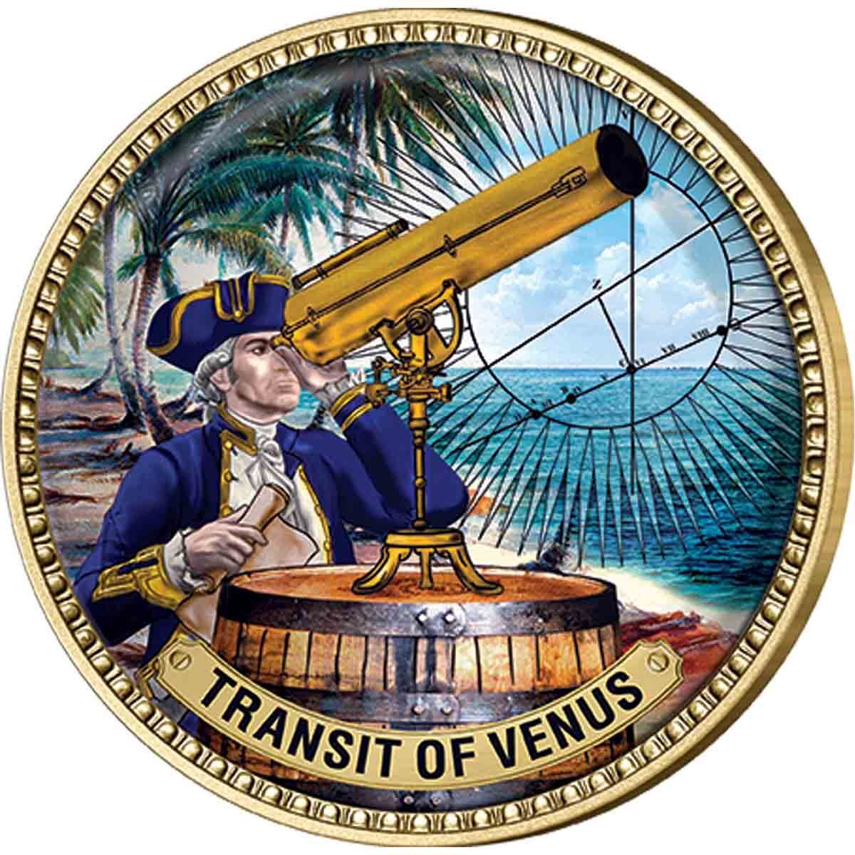 Captain Cook Gold Plated Enamel Penny 9 Coin Collection