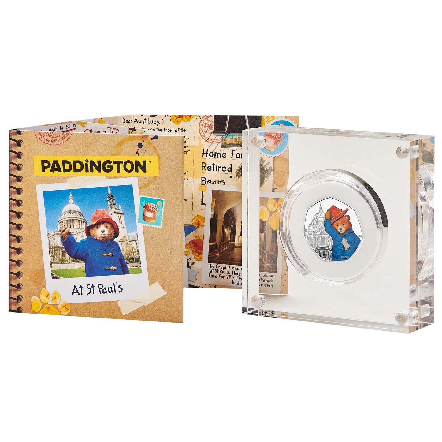UK 2019 50p Paddington At St. Paul's Silver Coloured Proof Coin