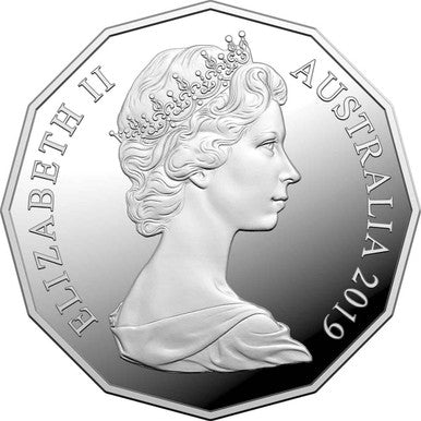 2019 50c 50th Anniversary of The Dodecagon Silver Proof Coin