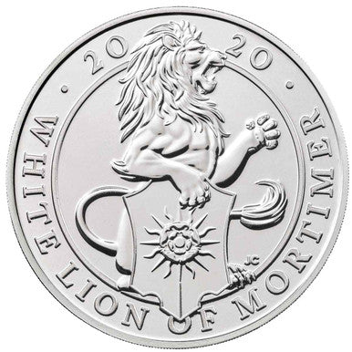 UK 2020 £5 The Queen's Beasts The White Lion of Mortimer Uncirculated Coin