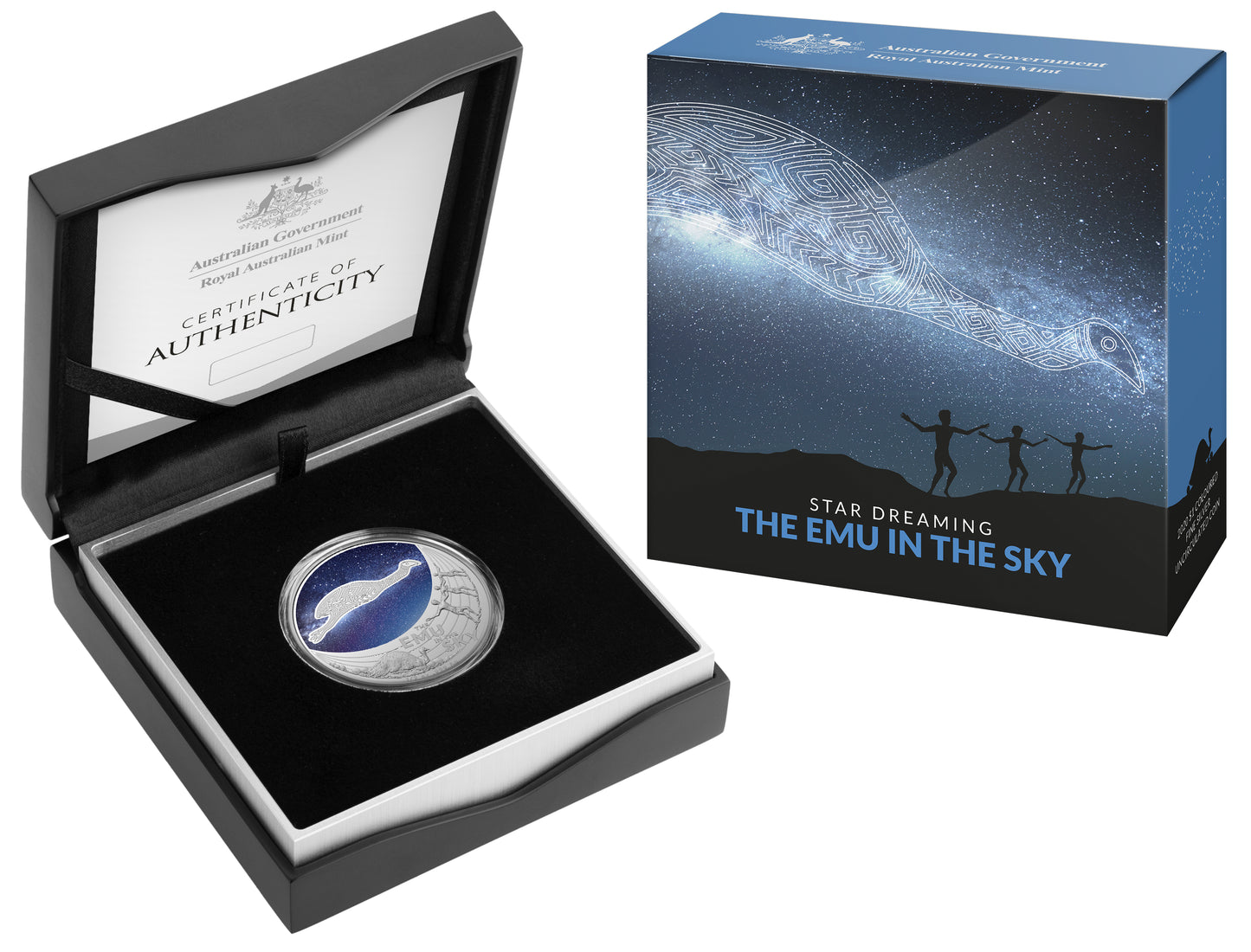 2020 $1 Star Dreaming The Emu In The Sky 1/2oz Silver Coloured Uncirculated Coin