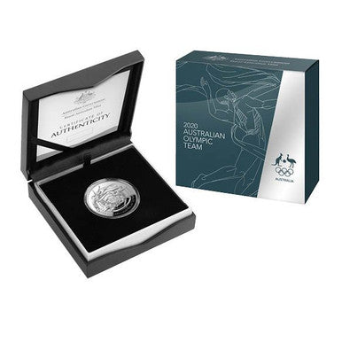 2020 $5 Australian Olympic Team 1oz Silver Domed Proof Coin