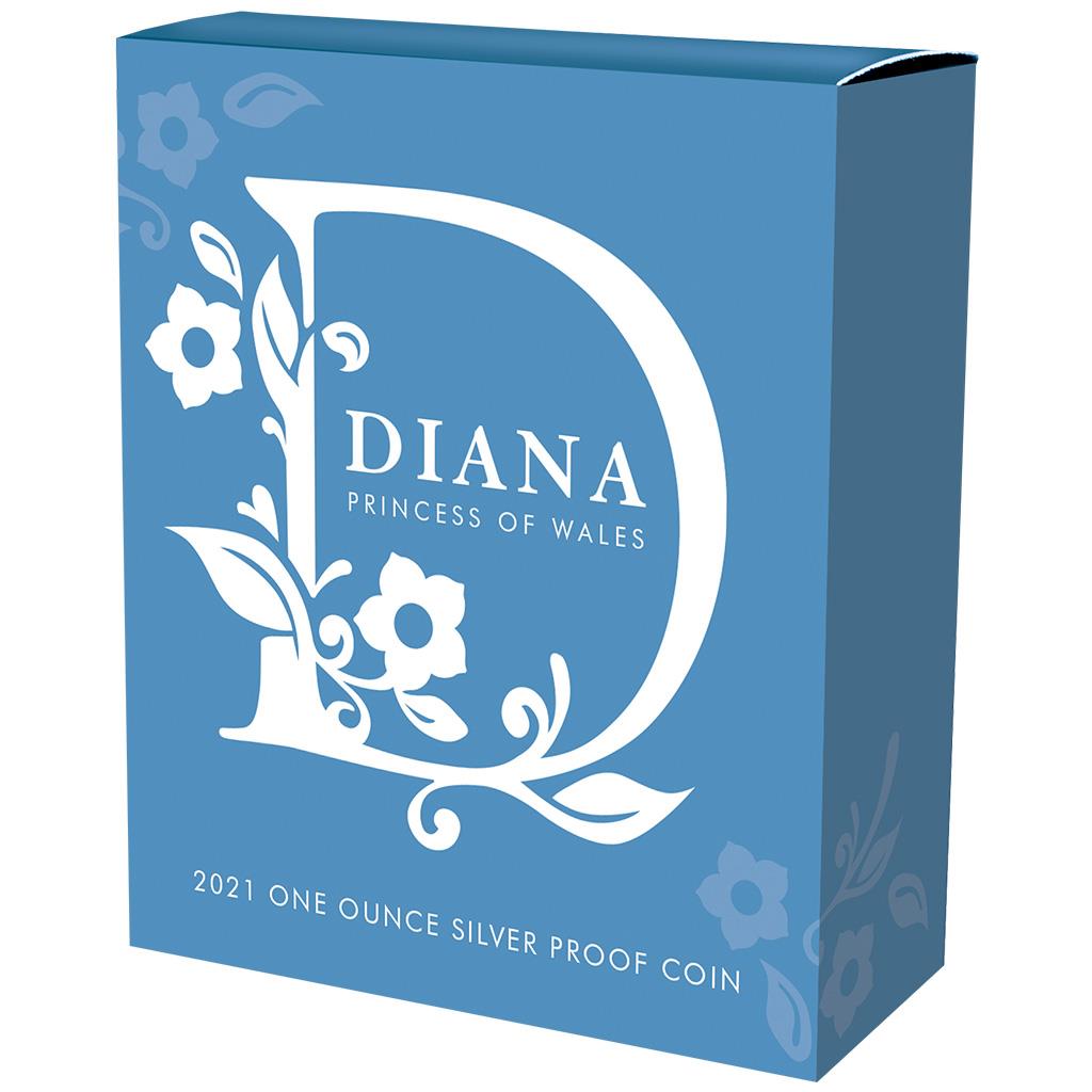 Tokelau 2021 $5 Diana Princes of Wales Selectively Rose Gold Plated 1oz Silver Coloured Proof Coin