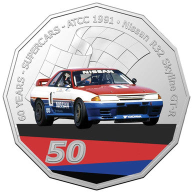 2020 50c 60 Years of Supercars Nissan R32 Skyline GT-R PNC