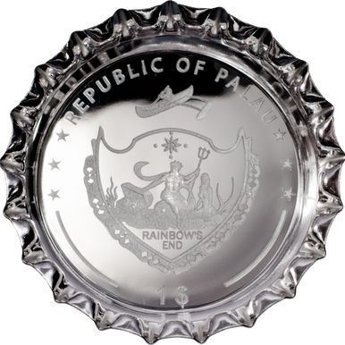 Palau 2016 $1 500 Years Bavarian Purity Law Silver Bottle Cap Shaped Coin