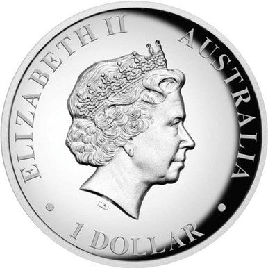 2011 $1 Australian Kangaroo 1oz Silver High Relief Proof Coin