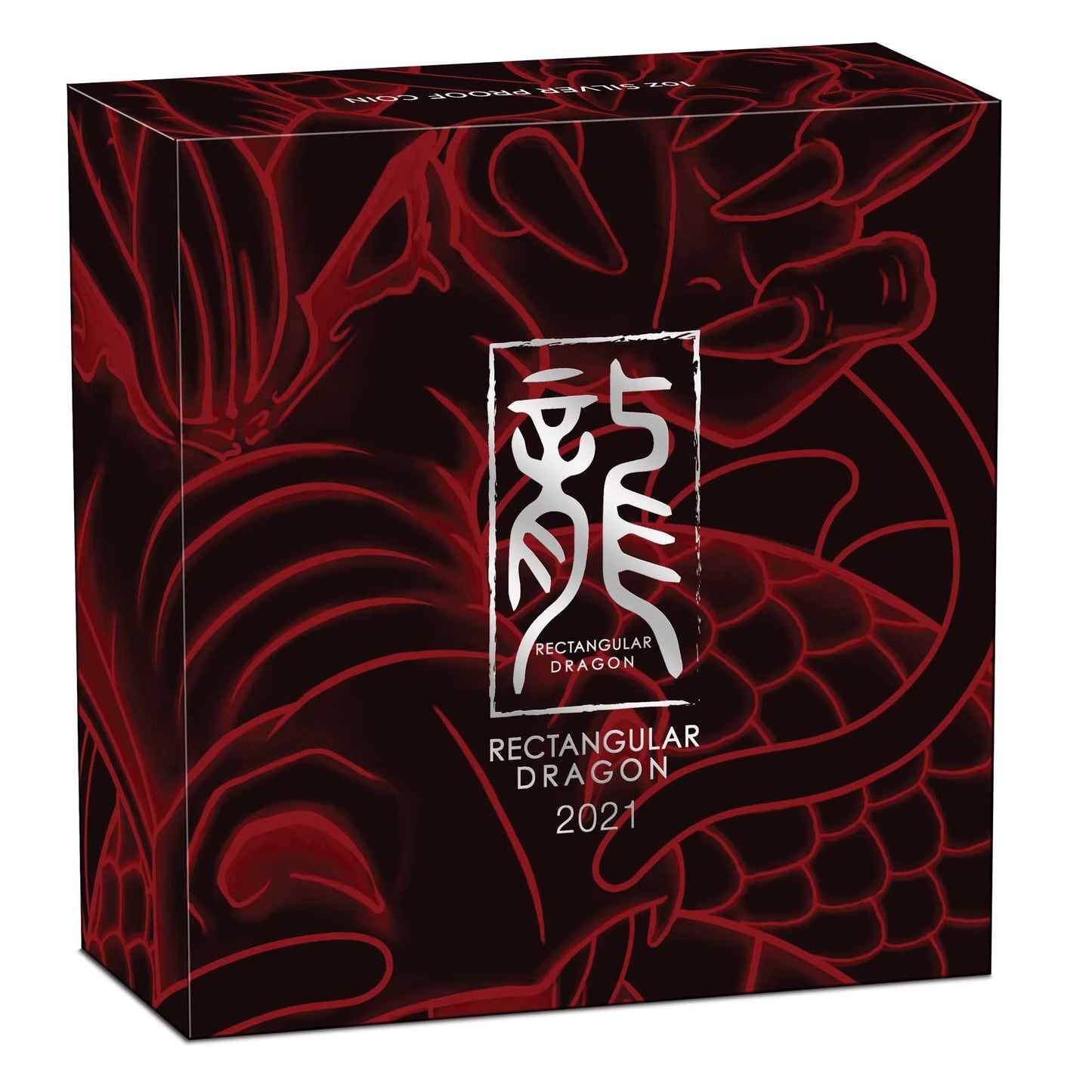 2021 $1 Dragon 1oz Silver Proof Rectangular Coin