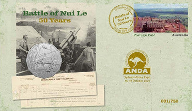 2021 50c ANDA Sydney Battle of Nui Le 50 Years PNC