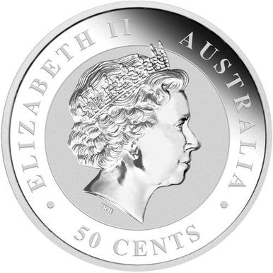 2011 50c Beijing International Coin Exposition Australian Koala & Chinese Dragon 50c Silver 2 Coin Set