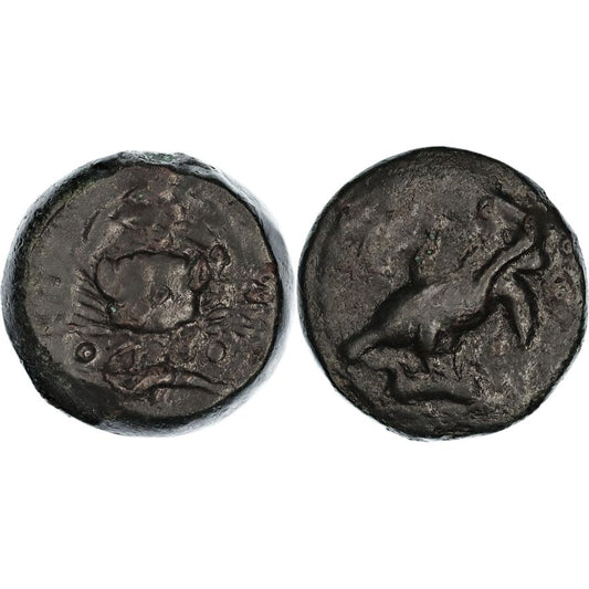 Sicily, Akragas, Æ Hemiltron, 420-406 BC, nVF
