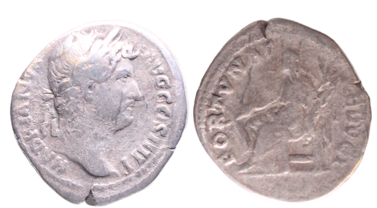 Roman Empire, Hadrian 117-138AD Silver Denarius Fine