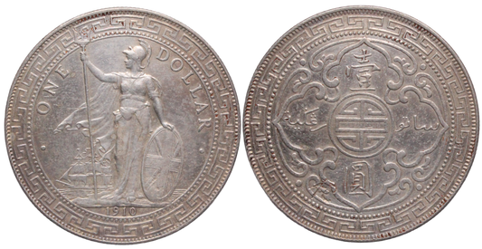 Great Britain 1910B Trade Dollar EF