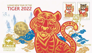 2022 $1 ANDA Perth Lunar Year of The Tiger PNC