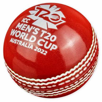 Barbados 2022 $5 T20 Cricket World Cup 1oz Silver Coloured Ball Shaped Coin