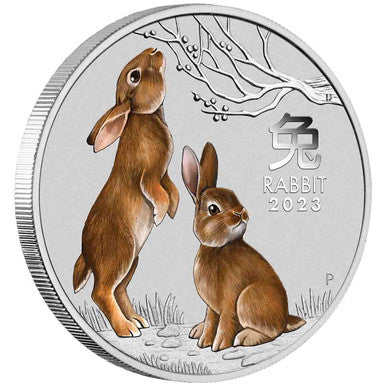 2023 Sydney Show Year of the Rabbit 1/4oz Silver Coloured