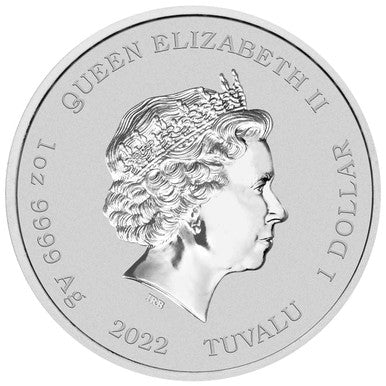 The Simpsons Seasons Greetings 2022 $1 1oz Silver Coloured Coin in Card