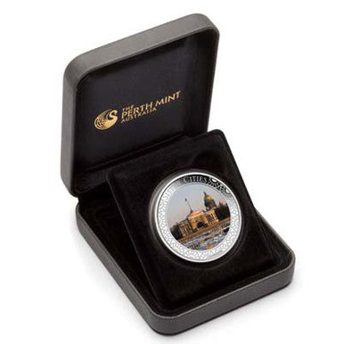2013 $1 ANDA Melbourne Sister Cities 1oz Silver Hologram Proof Coin