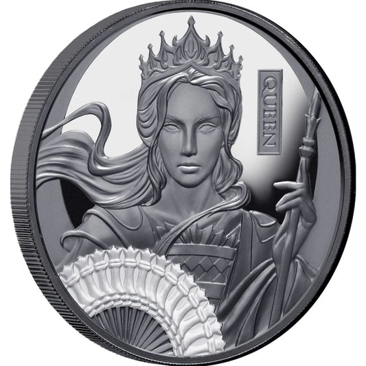 Niue 2025 $1 Chess The Queen 1oz Silver Black Proof Coin