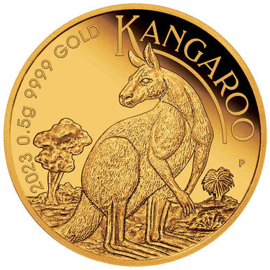 Mini Roo 2023 $2 0.5g Gold Proof Coin In Card