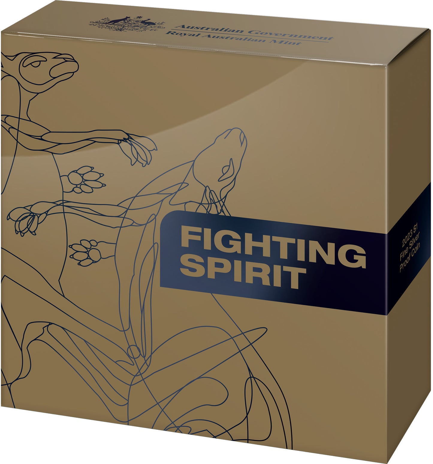 2023 $1 Kangaroo Fighting Spirit 1/2oz Silver Proof Coin