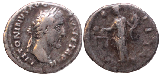 Roman Empire, Antoninus Pius 138-161AD Silver Denarius Fine