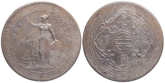 Great Britain 1904 Trade Dollar gFine