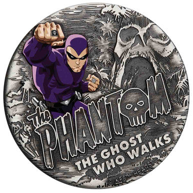 2023 The Phantom $2 2oz Silver Antiqued Coin