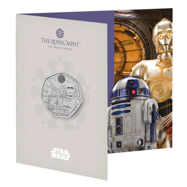 2023 Star Wars R2-D2 and C-3PO UK 50p Brilliant Uncirculated Coin