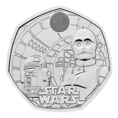 2023 Star Wars R2-D2 and C-3PO UK 50p Brilliant Uncirculated Coin