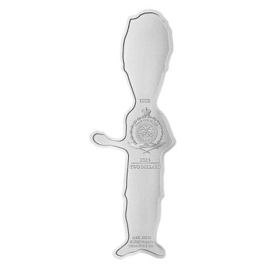Niue 2023 $2 Beavis and Butt-Head 30th Anniversary Butt-Head Shaped 1oz Silver Coloured Coin