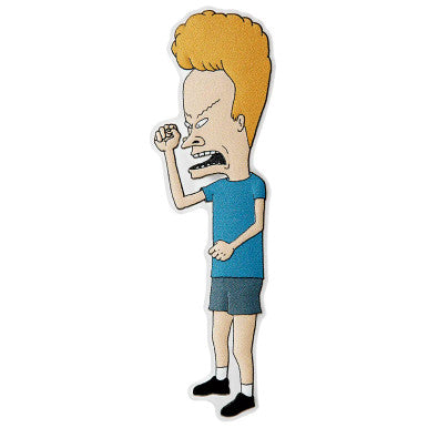 Niue 2023 $2 Beavis and Butt-Head 30th Anniversary Beavis Shaped 1oz Silver Coloured Coin