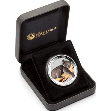 2012 $1 American Numismatic Association Philadelphia Australian Outback Koala 1oz Silver Coloured Proof Coin