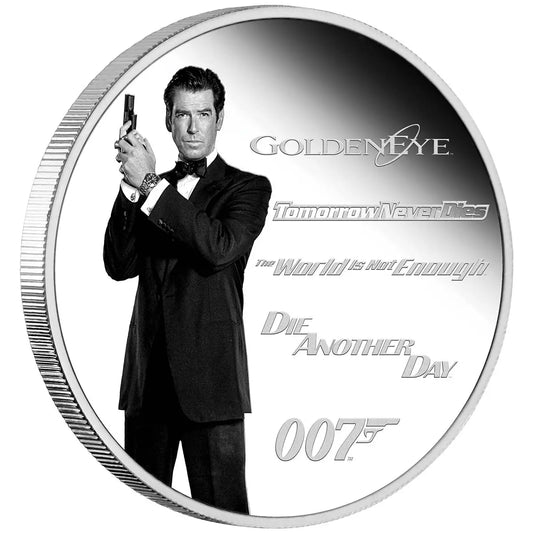 Tuvalu 2024 $1 James Bond 007 Legacy Pierce Brosnan 1oz Silver Proof Coin