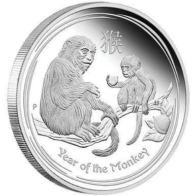 2016 50c Lunar Year of The Monkey 1/2oz Silver Proof Coin
