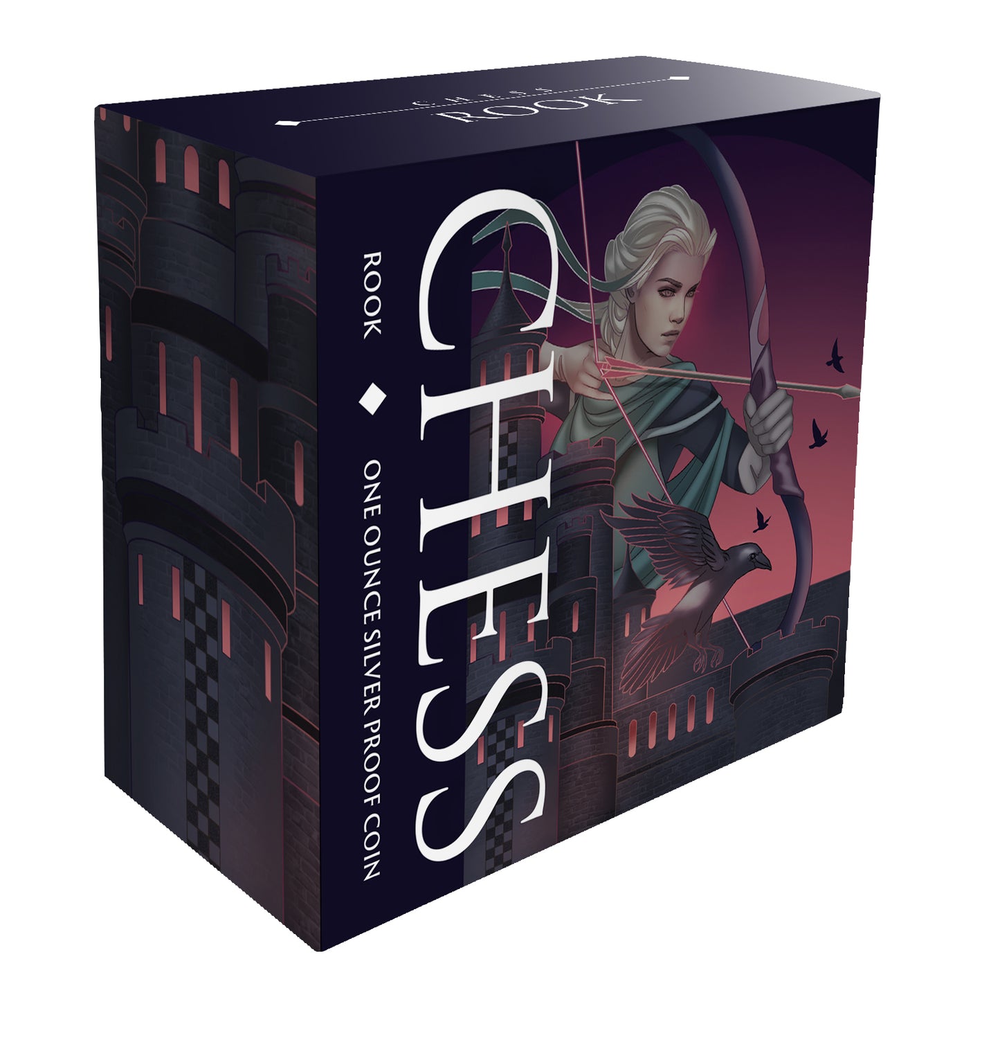 Niue 2026 $1 Chess The Rook 1oz Silver Black Proof Coin