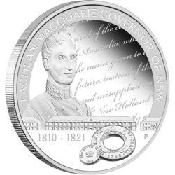 2010 $1 Lachlan Macquarie Governor of NSW 1oz Silver Proof Coin